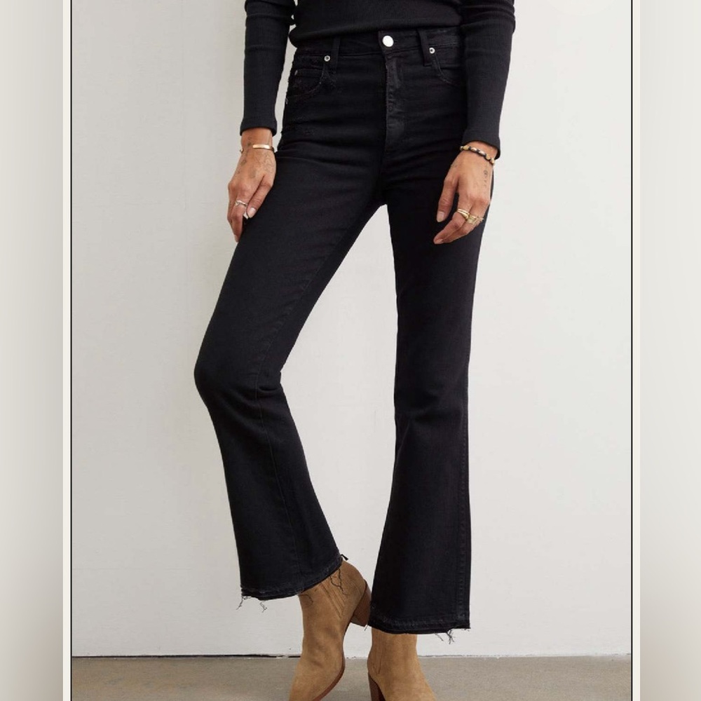 AMO Bella Boot Cut Jeans - Black Oak